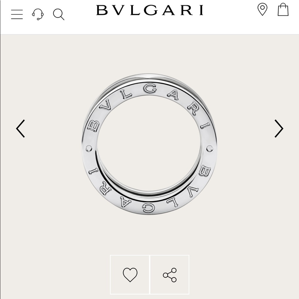 BULGARI ZERO, 3 band 18 Kt gold size 55